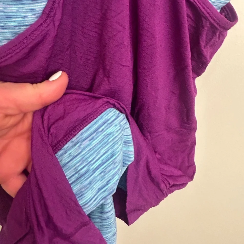 Purple girls size 12 Ivivva by Lululemon double Dutch razor tank